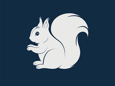 Squirrel design icon illustration mark symbol vector