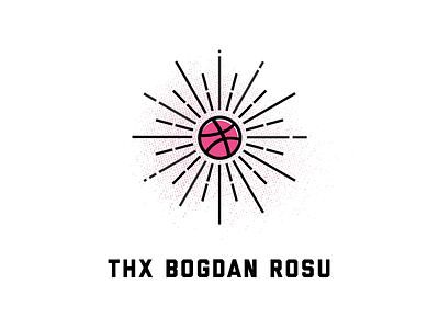 Thanks Bogdan Rosu basketball bogdan rosu burst debut dribbble logo texture thanks