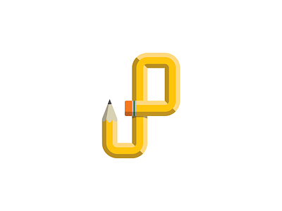 Jack Peterson flat j jack logo mark monogram p pencil peterson symbol teacher wood