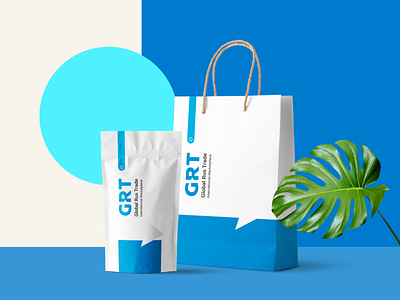 GRT logo concept branding clean design logo