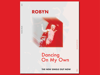 Poster Design: Robyn - Dancing On My Own