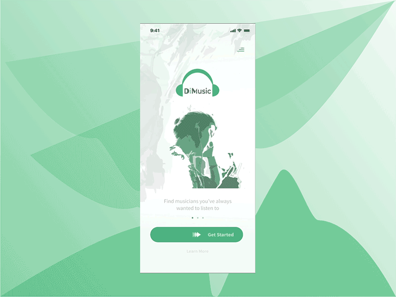 Music Discovery App - Landing Page