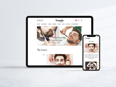 Responsive UI UX design for Xanadu MensCare mobile page responsive ui ux responsive website design ui design web design website website design