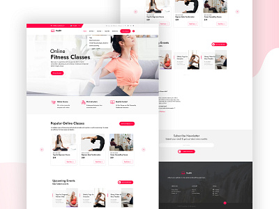 Youfit Fitness Website UI UX Design