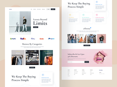 Luxury Fashion Landing Page