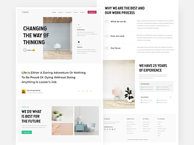 Cobalt Web UI Exploration 2020 agency agency website best shot clean ui clear color exploration identity images landing page minimal minimalist research testimonials typography