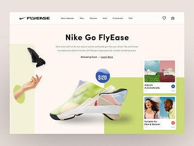 NIke Go FLyease | Web UI exploration