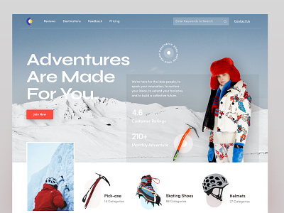 Lysec | UI Exploration ecommerce exploration ice landing page product skating ui website website design