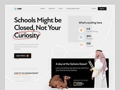 Lean | Education website