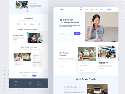 Online Learning Courses   Landing Page
