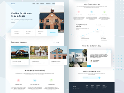 Houfe Real Estate landing page