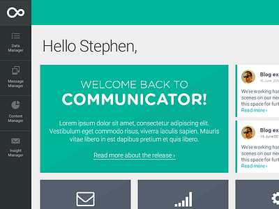 Communicator - Dashboard communicator dashboard email marketing saas ui