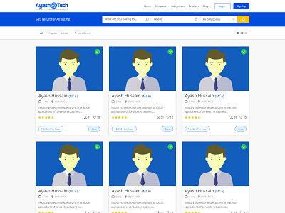 tutors grid listing wireframe design tkhussain app cms development design education logo graphic design ui ux web web development