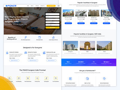 PGNCR Gurgaon - Boys & Girls Paying Guest in Gurgaon branding design graphic design icon illustration logo typography ui ux vector
