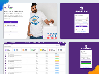 BallotNow - Next Generation Voting System branding design graphic design icon illustration typography ui ux vector