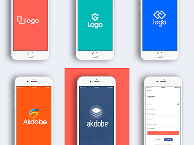 Mobile App And Logo Design Akdobe Technology branding design graphic design logo logo design mobile app design