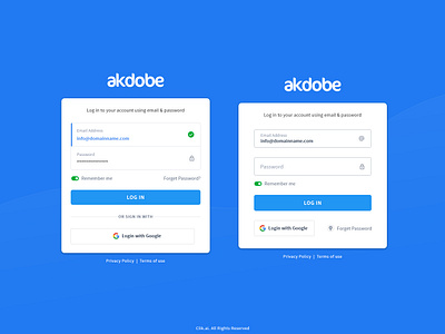 Login Akdobe design illustration ui