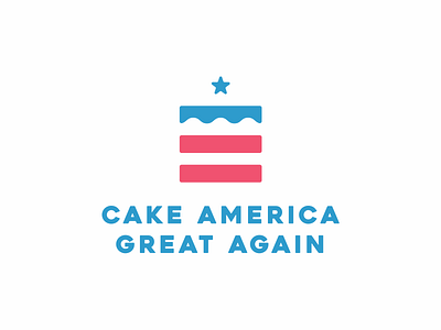 Cake America Great Again Logo Design