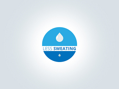 Logo Less-sweating flat health logo santé sweating website wellness