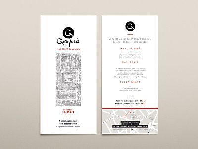 Flyer G by Gaspard cooking food naan restaurant sandwich