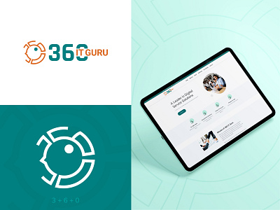 360 IT Guru Logo 360 design graphic design itpathsolutions logo minimal