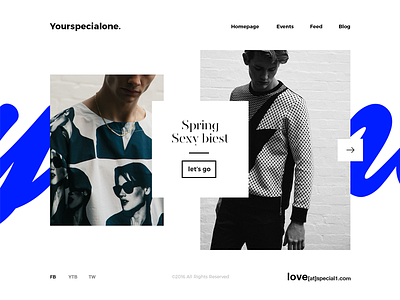 Yourspecialone. design fashion glam interface minimal style typo ui ux web