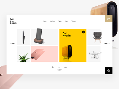 Sell Your Goods design fashion grid minimal product ui ux web white