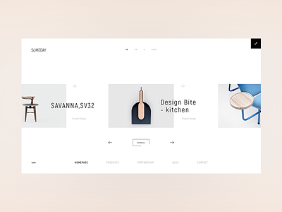 SOMEDAY catalog collection design minimal product ui ux web