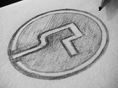 Simon Pan Logo Sketch logo monogram