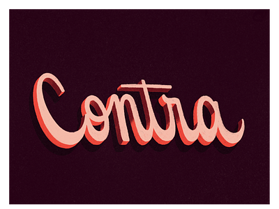 Contra brazil design illustration lettering texture type typography