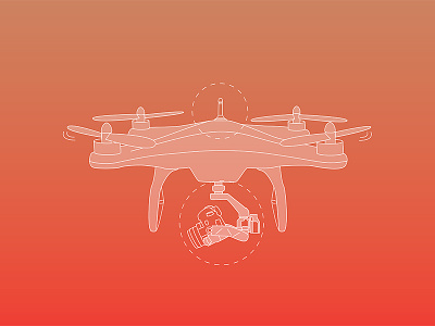 Drone camera drone gimbel red