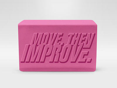 Move. Then Improve. 3d brand graphic design illustration sticker team culture