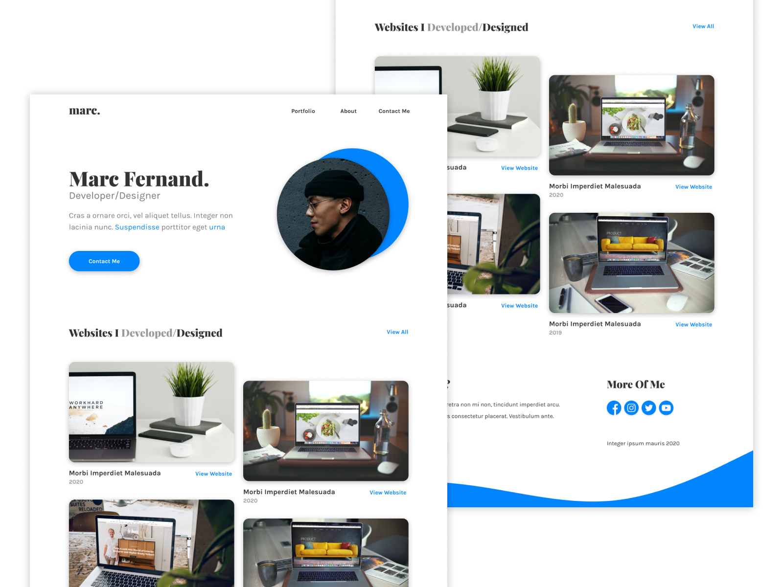 Portfolio Website by Marc Fernand Dimacuha on Dribbble
