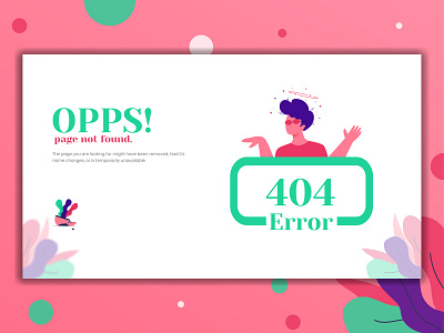 Error UI 404 background banner design digital error error ui design flat flat illustration illustration ui ux vector web webex website webtoon