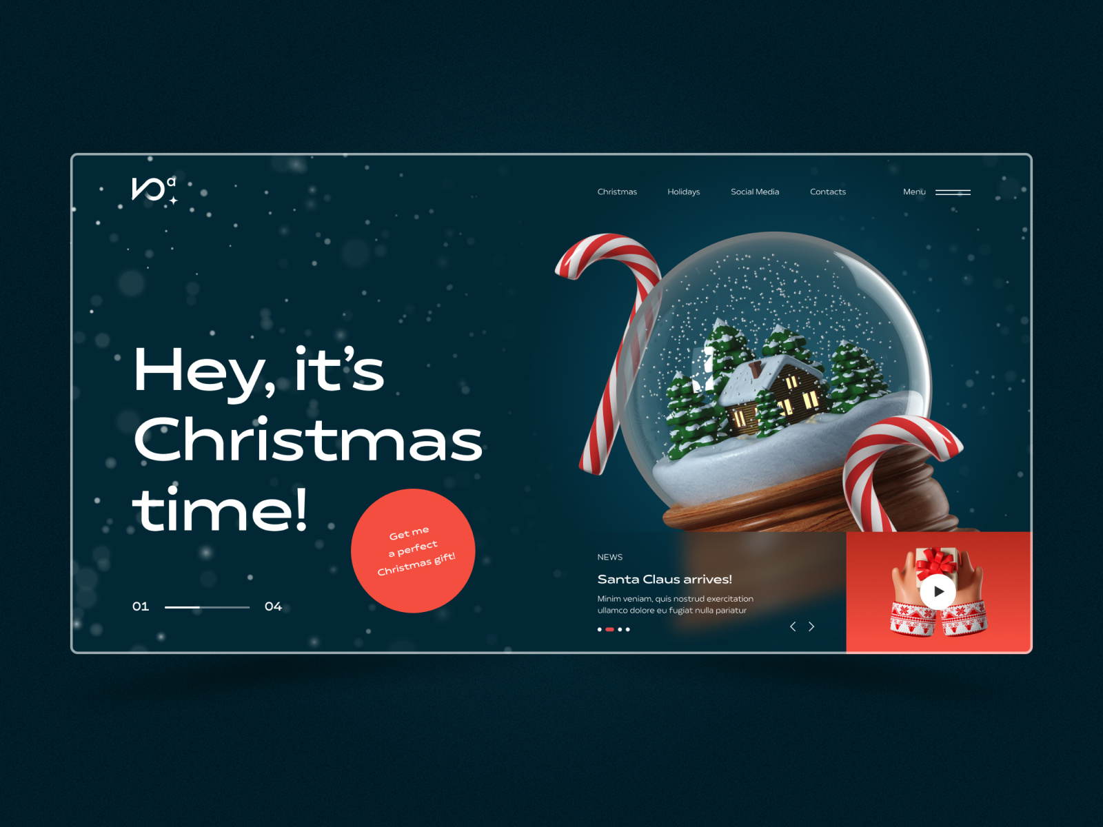 Christmas Website designs, themes, templates and downloadable graphic elements on Dribbble