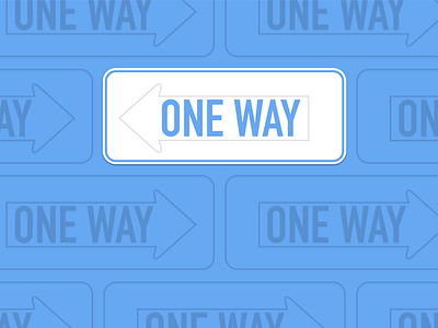 One Way Sign blue one oneway sign sketch way white