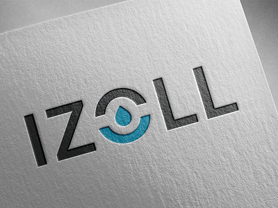 Izoll logo brand concept design drop logo minimal water wip