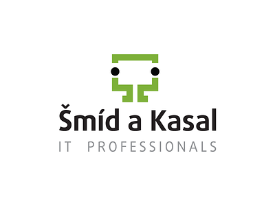 Logo for small IT company it lcd logo monitor persons professionals screen