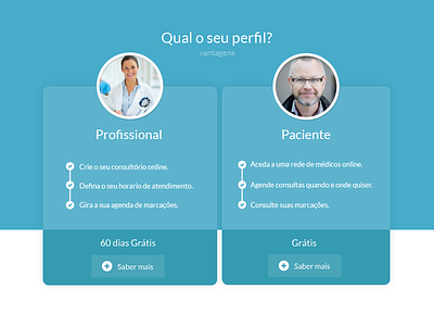 Registration profile selection app blue design flat form icon look portugal scytale ui vector