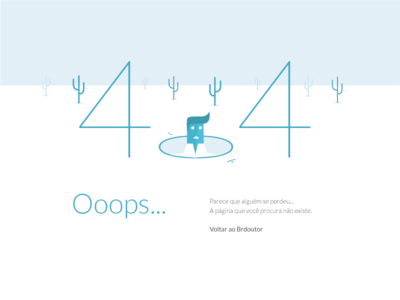 404 Page flat 404 look blue app vector design ui ilustration portugal scytale