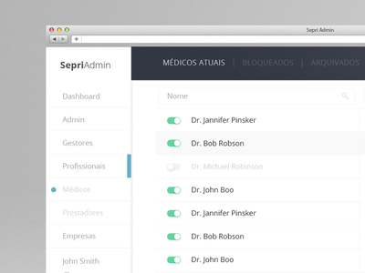 Sepri Detail icons gray blue toggle portugal webdesign