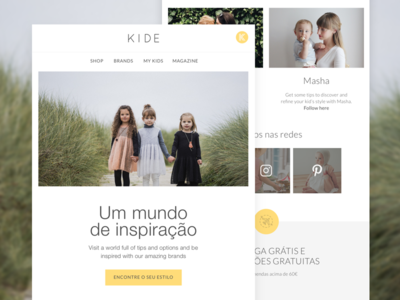 Kide Email Templates ecommerce interface ui ux scytale minimal email templates