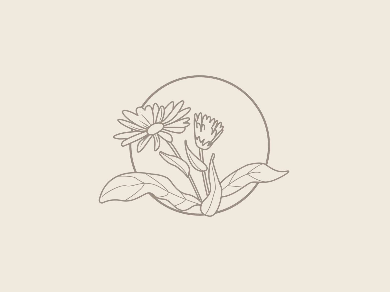 Логотип цветочного магазина Минимализм