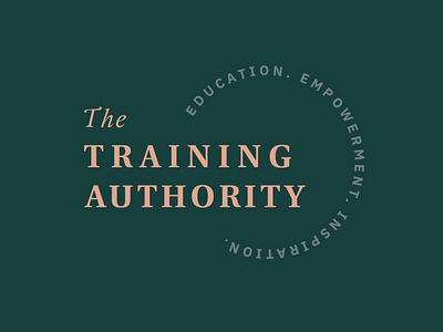 The Training Authority. brand branding coach coaching education empowering help identity logo logotype training vector work