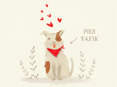 Fafik animal dog drawing illustration love shelter