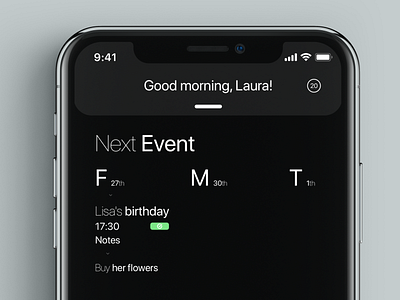 Calendar APP app design flat minimal ui ux