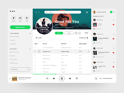 Spotify Web Design