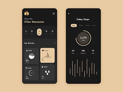 Health Tracker App Design