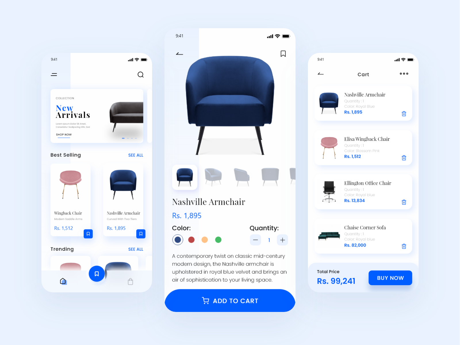 Furniture App Design by Irfan Munawar on Dribbble