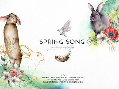 Spring song. Graphic collection